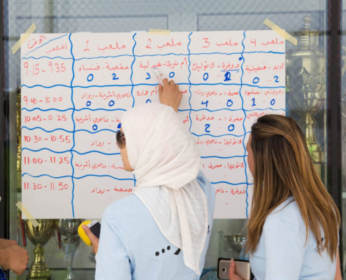 girls_football-jordan-game_overview Checking the latest results from a football tournament for girls, Jordan