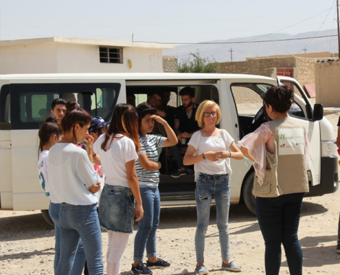 Junge Iraker involviert in lokales Projekt