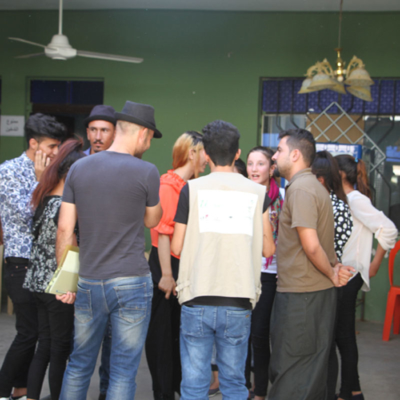 Youth Iraq - musicgroup outside Youth Iraq - musicgroup outside