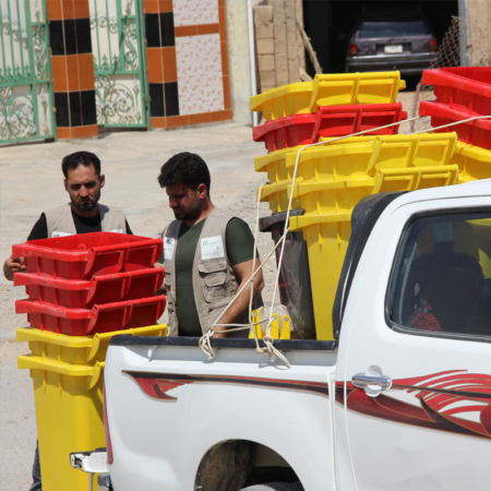 Youth Iraq - waste bins Youth Iraq - waste bins