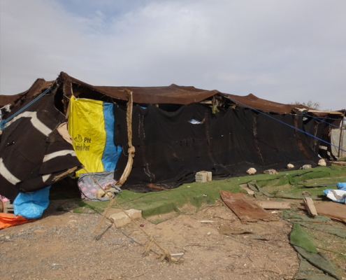 Winterhilfe in Jordanien: ein provisorisches Zuhause