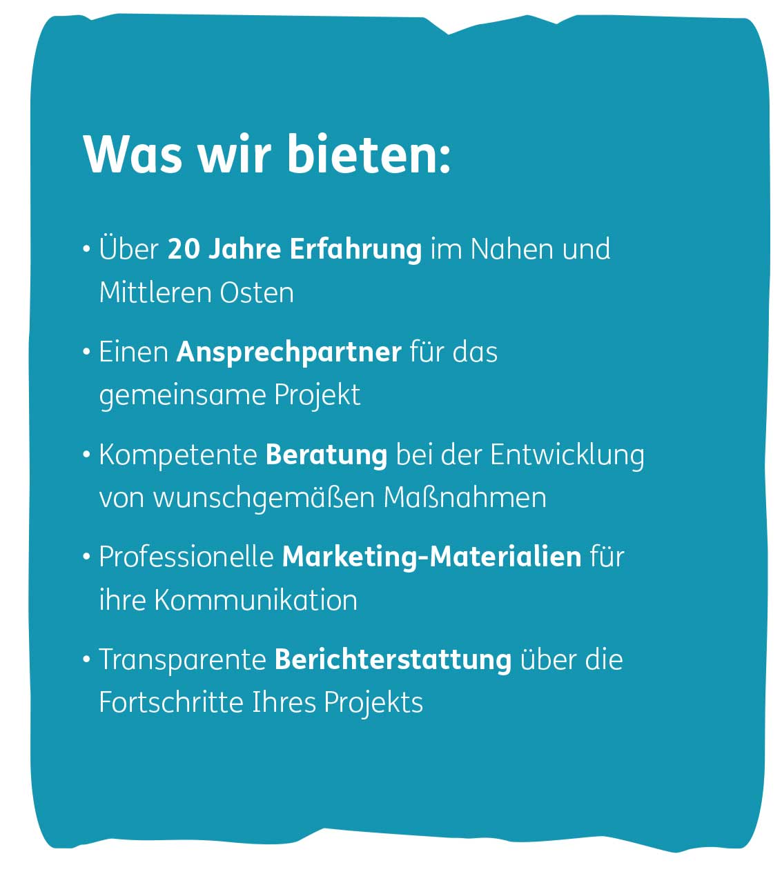 Als Unternehmen spenden - Was wir bieten